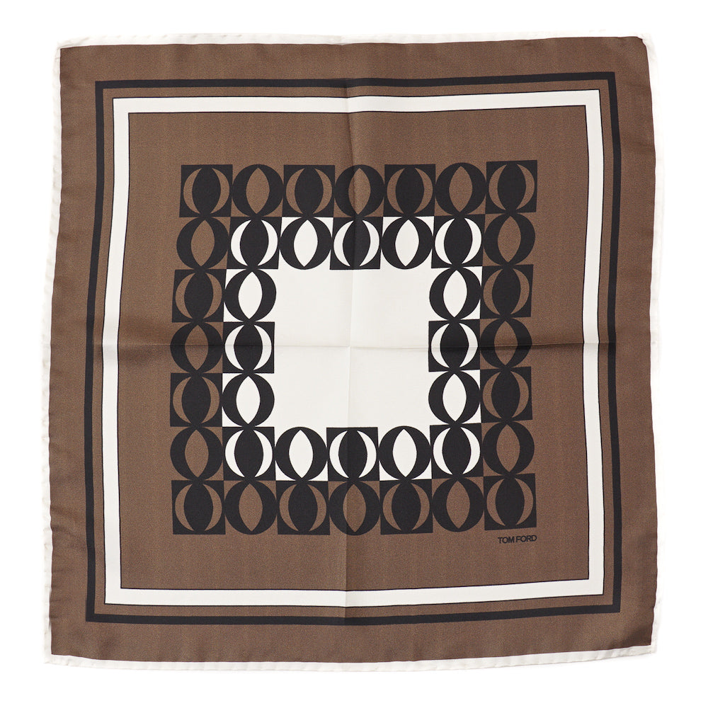 Tom Ford Contrast Print Pocket Square - Top Shelf Apparel