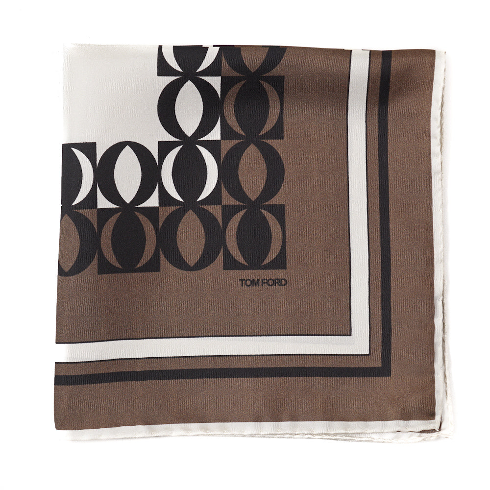 Tom Ford Contrast Print Pocket Square - Top Shelf Apparel
