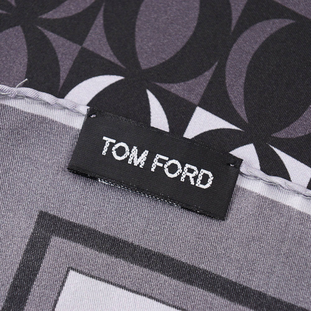 Tom Ford Contrast Print Pocket Square - Top Shelf Apparel