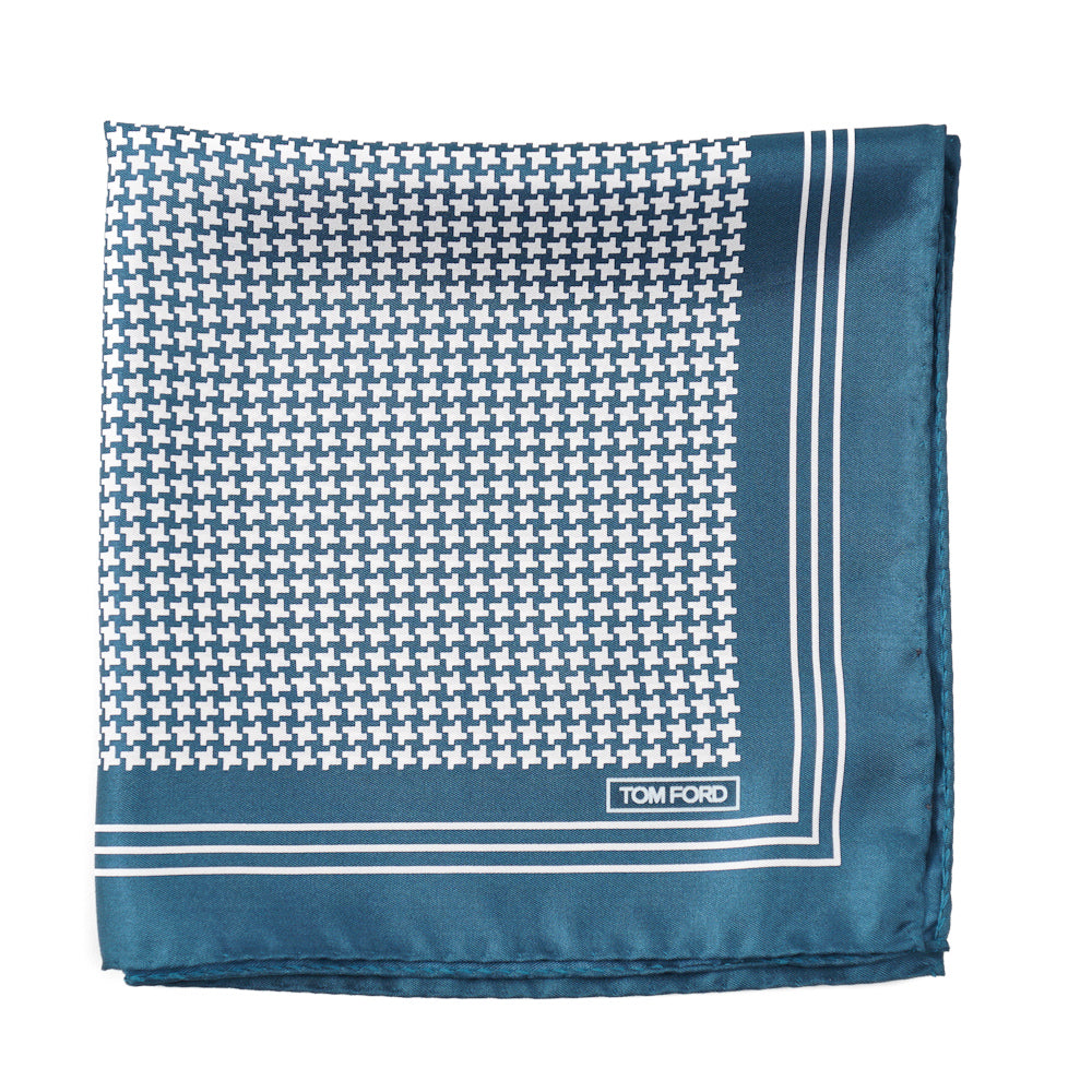 Tom Ford Houndstooth Print Pocket Square - Top Shelf Apparel