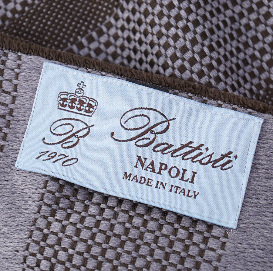 Battisti Brown Birdseye Wool Throw Blanket - Top Shelf Apparel
