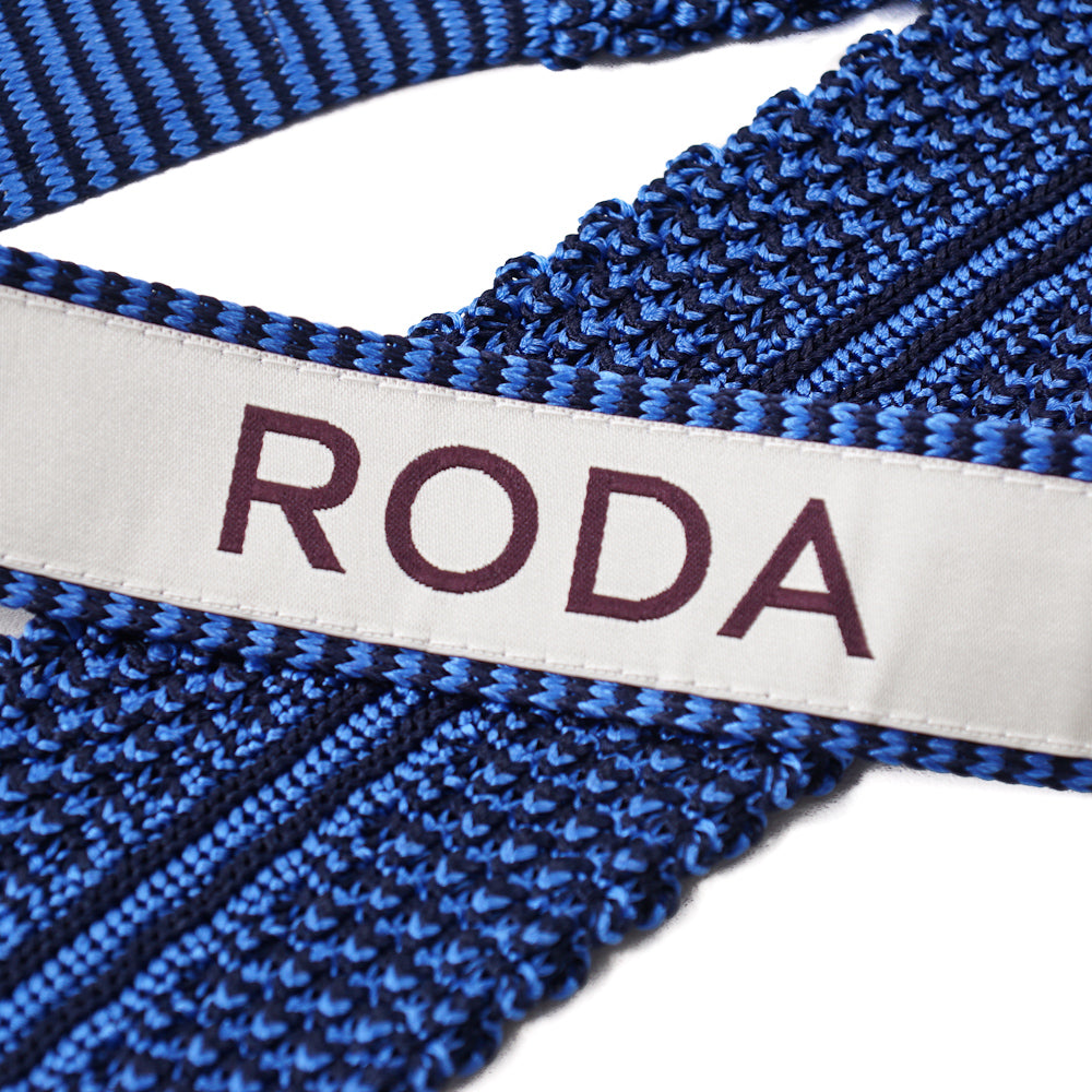 Roda Blue Knit Silk Tie - Top Shelf Apparel