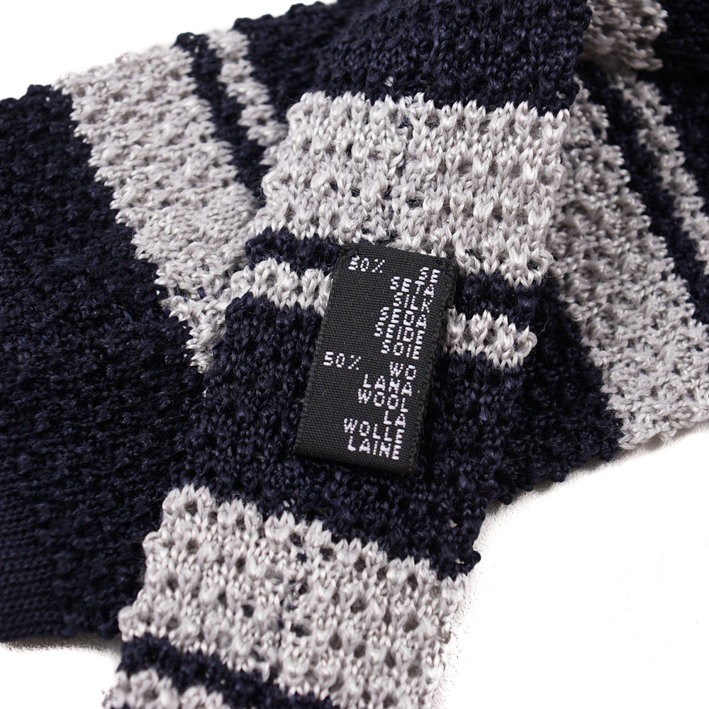 Isaia Knit Silk and Wool Tie - Top Shelf Apparel