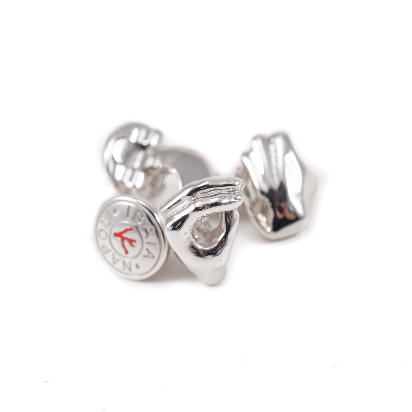 Isaia Sterling Silver Gesti Cufflinks - Top Shelf Apparel