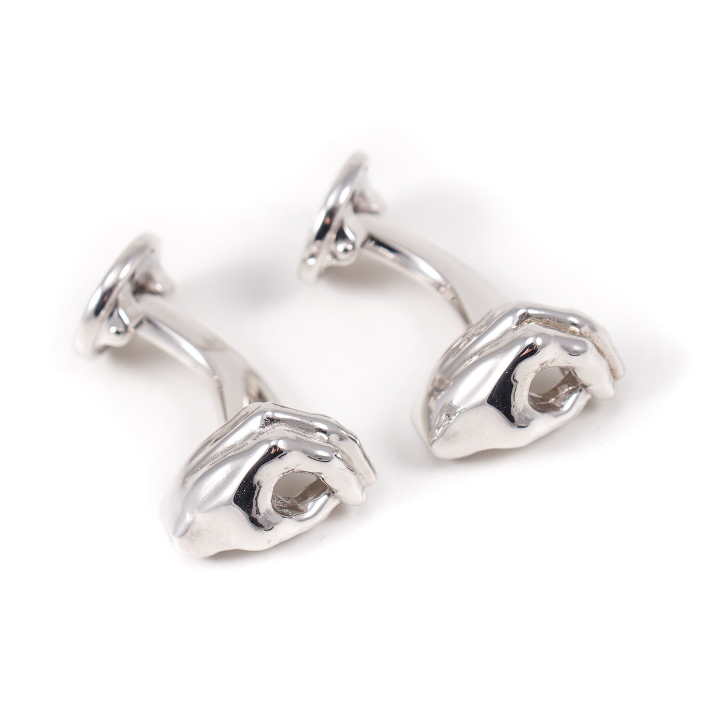 Isaia Sterling Silver Gesti Cufflinks - Top Shelf Apparel