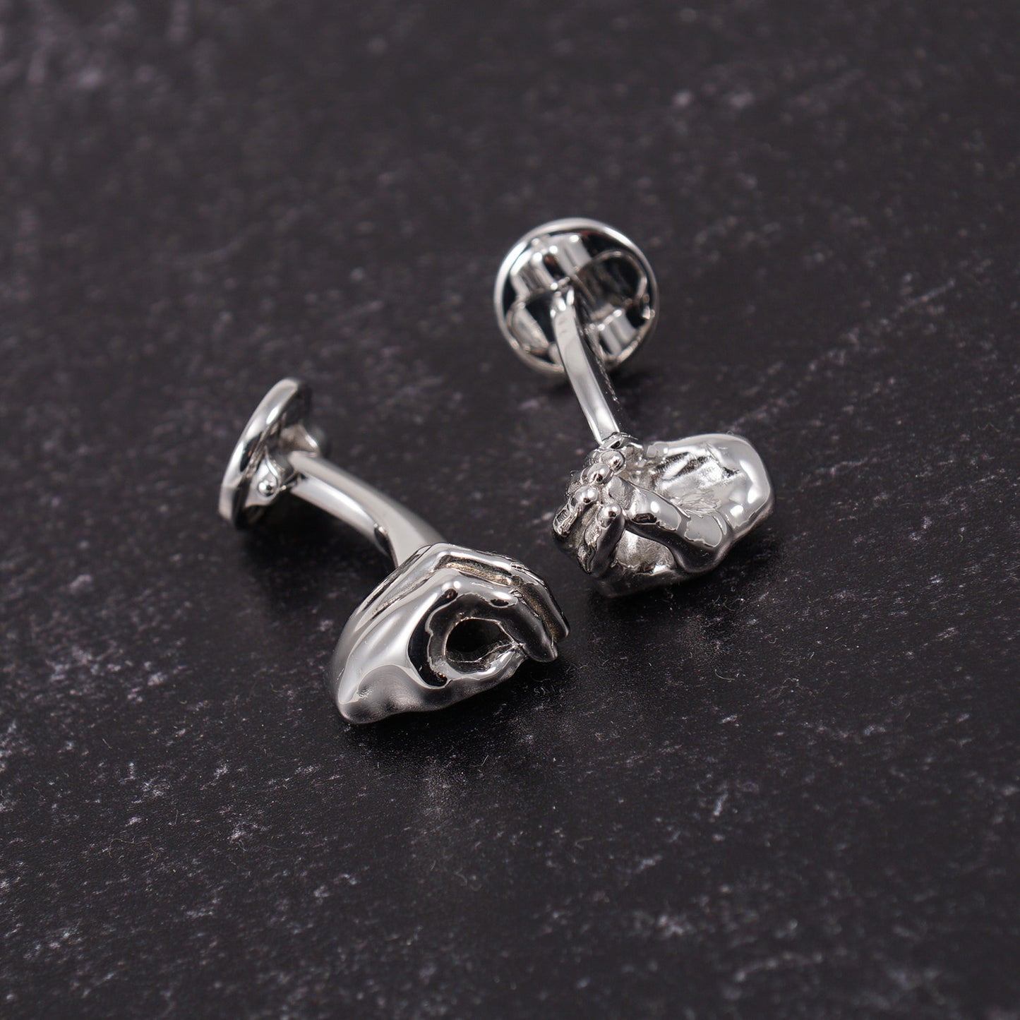 Isaia Sterling Silver Gesti Cufflinks - Top Shelf Apparel