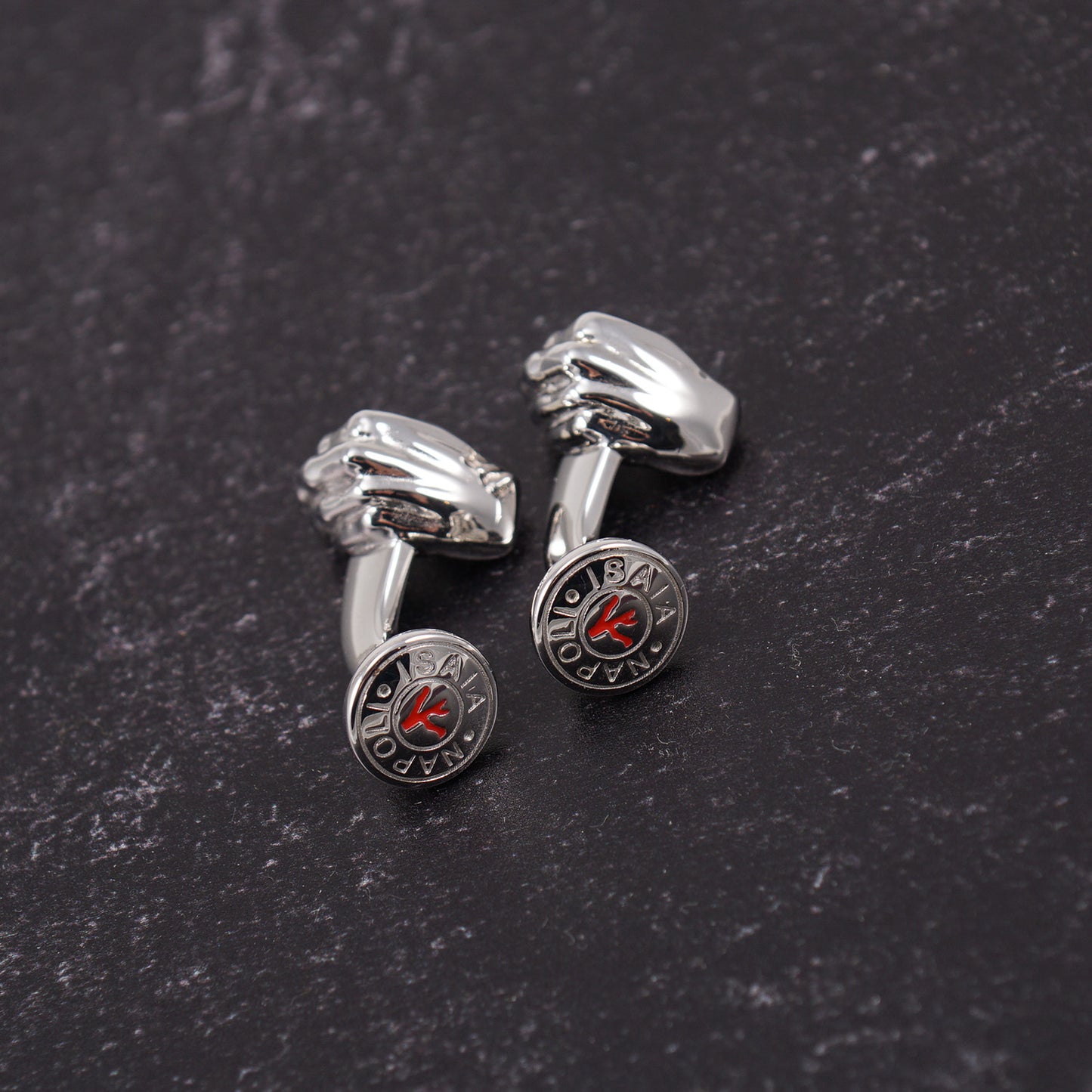 Isaia Sterling Silver Gesti Cufflinks - Top Shelf Apparel