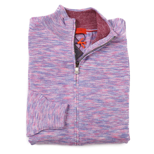 Isaia Full-Zip Wool-Silk-Linen Sweater - Top Shelf Apparel