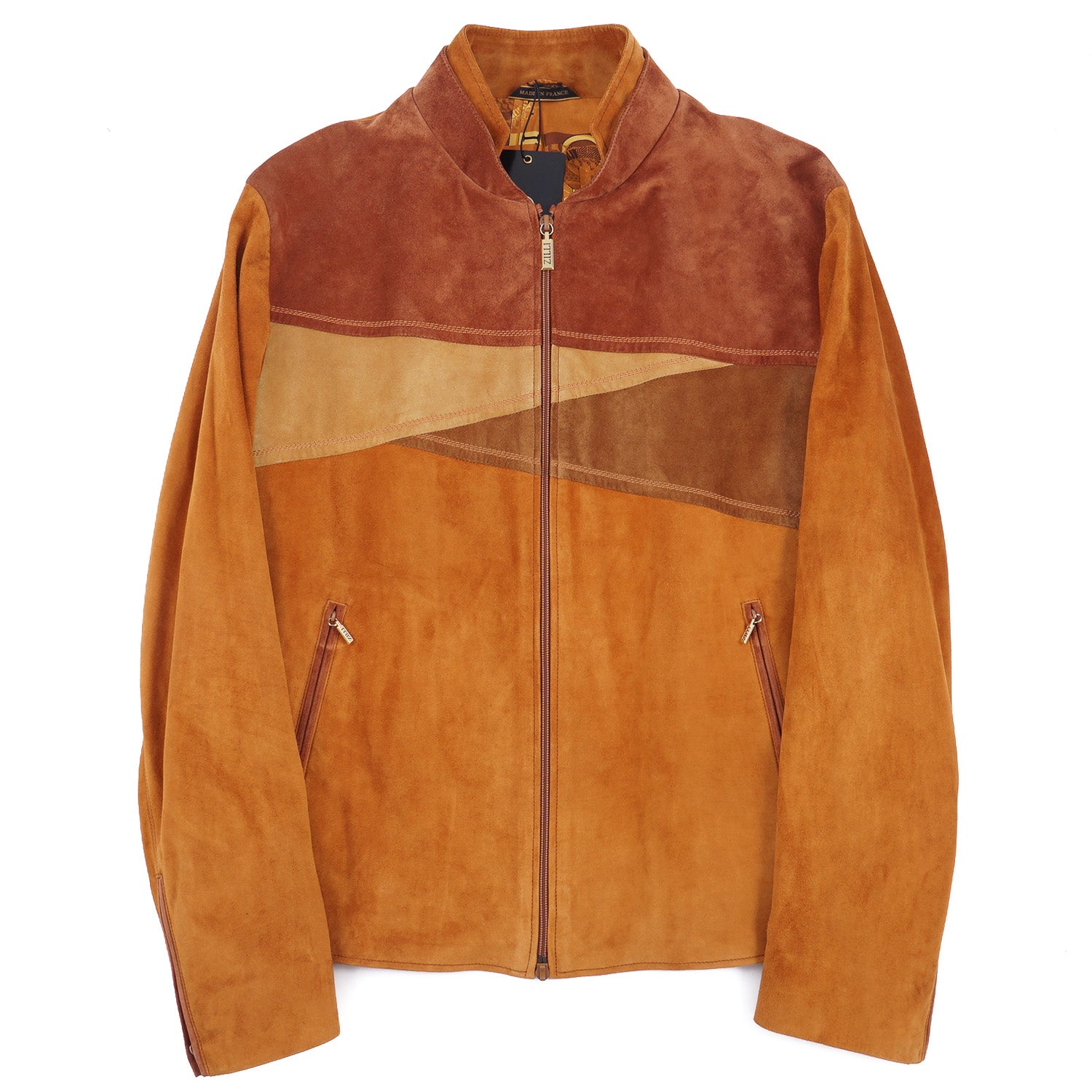 Zilli Velour Suede Leather Jacket