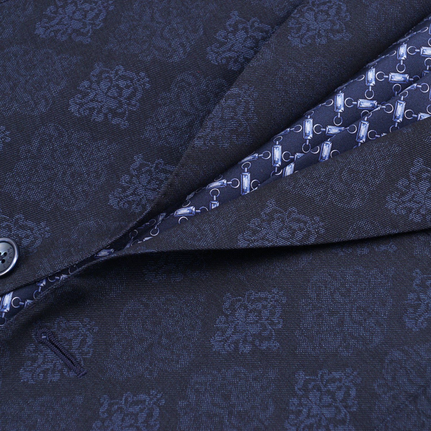 Zilli Trim-Fit Jacquard Print Blazer - Top Shelf Apparel