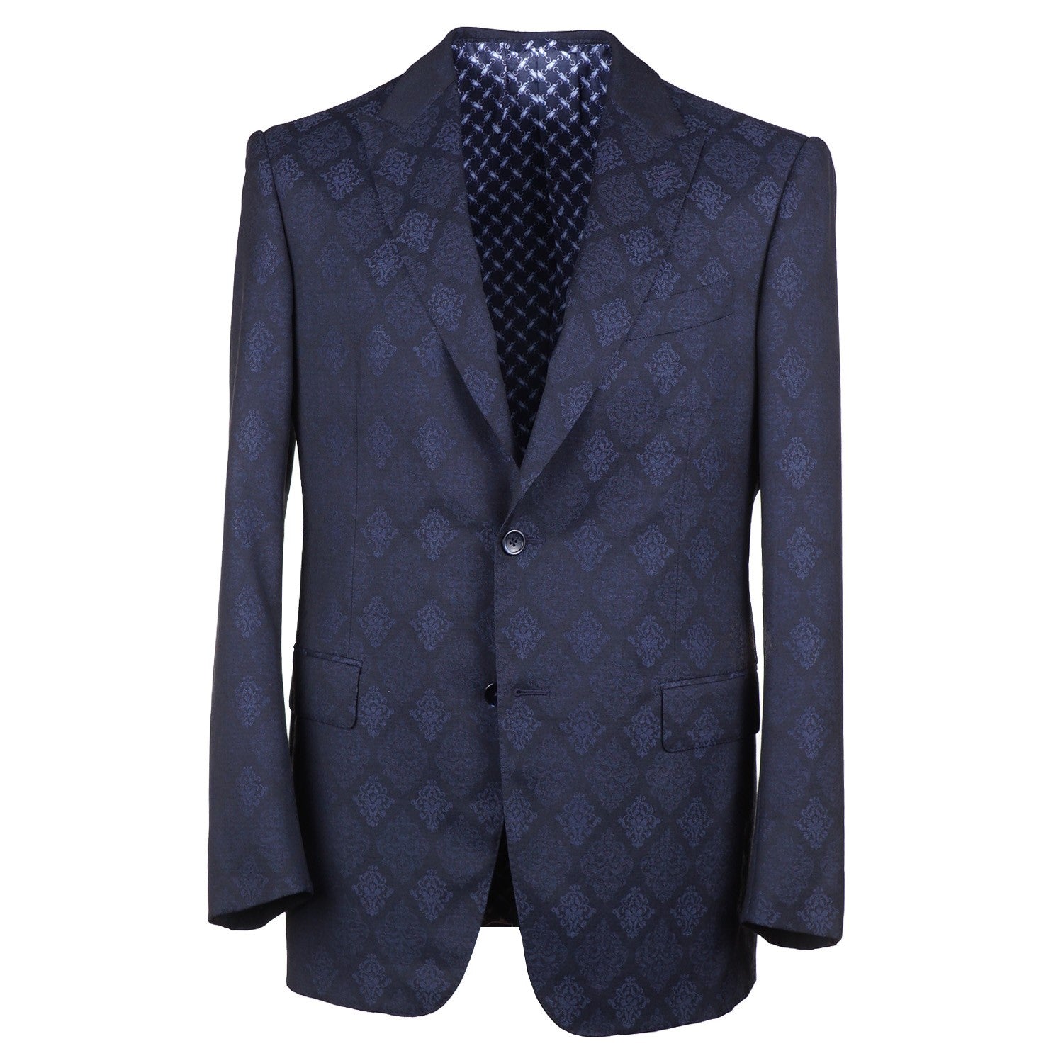 Zilli Trim-Fit Jacquard Print Blazer - Top Shelf Apparel