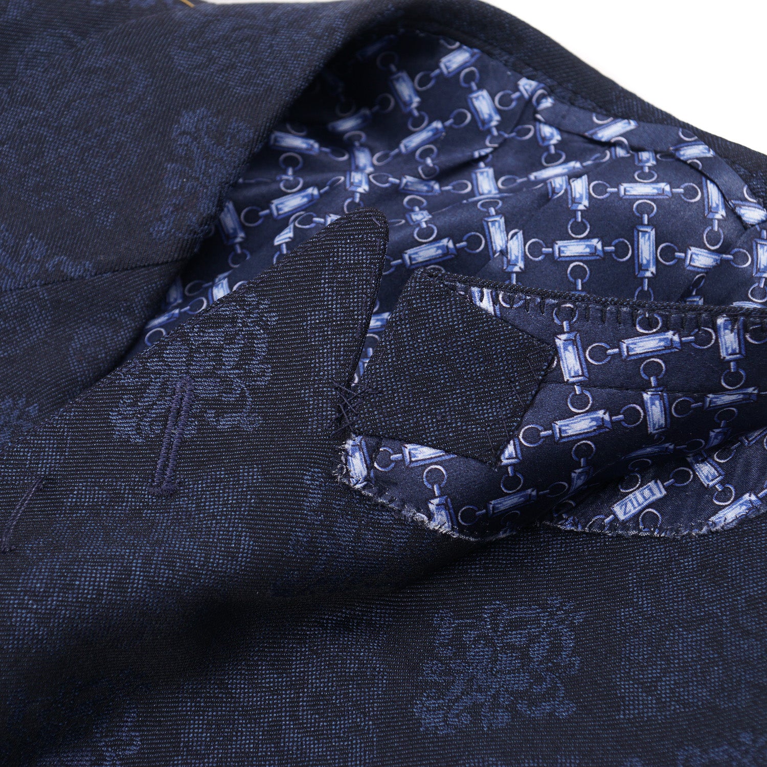 Zilli Trim-Fit Jacquard Print Blazer - Top Shelf Apparel