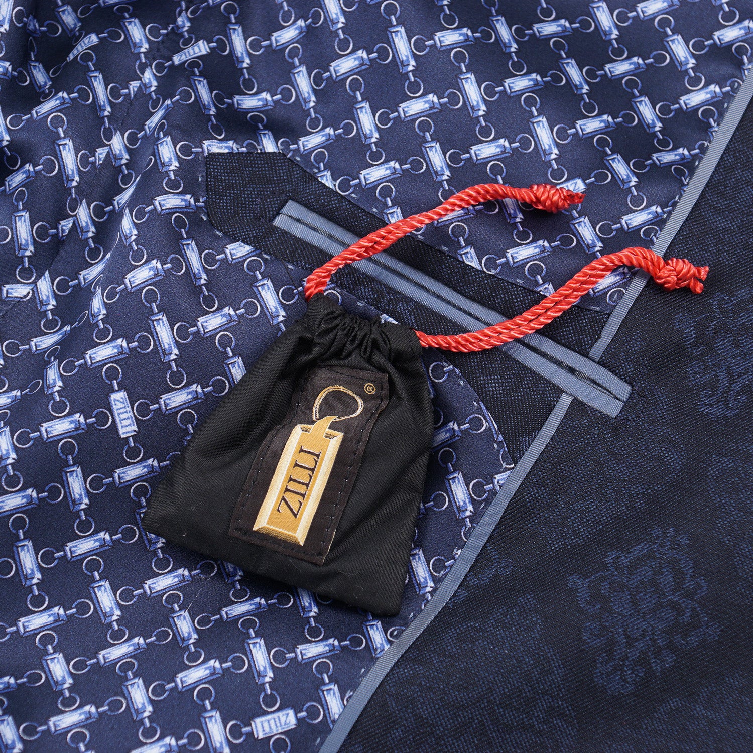 Zilli Trim-Fit Jacquard Print Blazer - Top Shelf Apparel