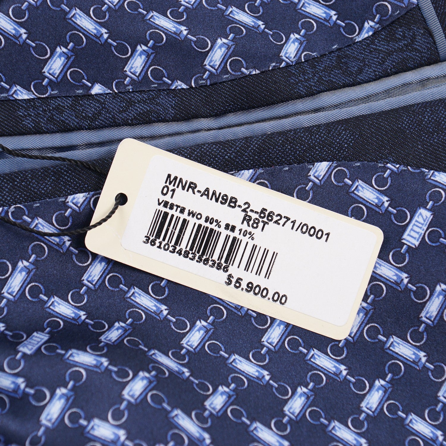 Zilli Trim-Fit Jacquard Print Blazer - Top Shelf Apparel