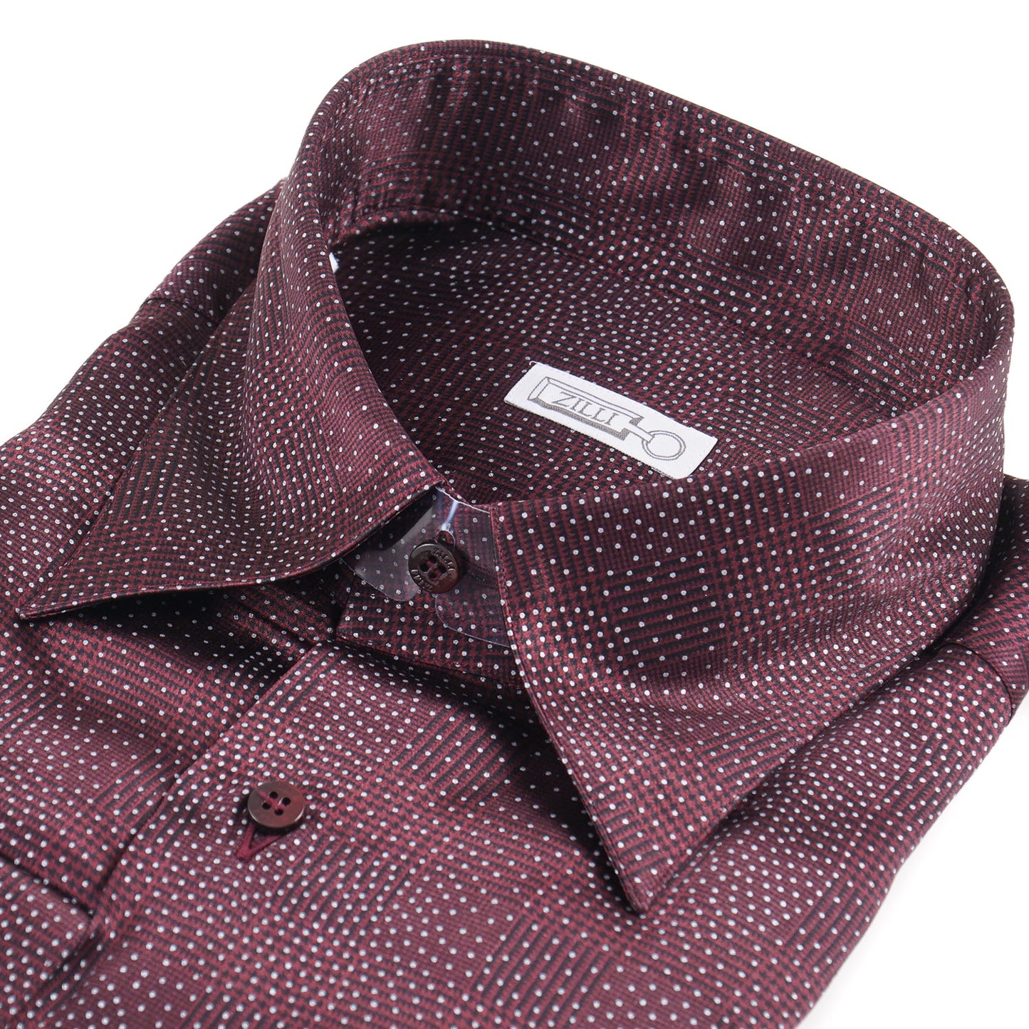 Zilli Silk Shirt in Burgundy Paisley Print - Top Shelf Apparel