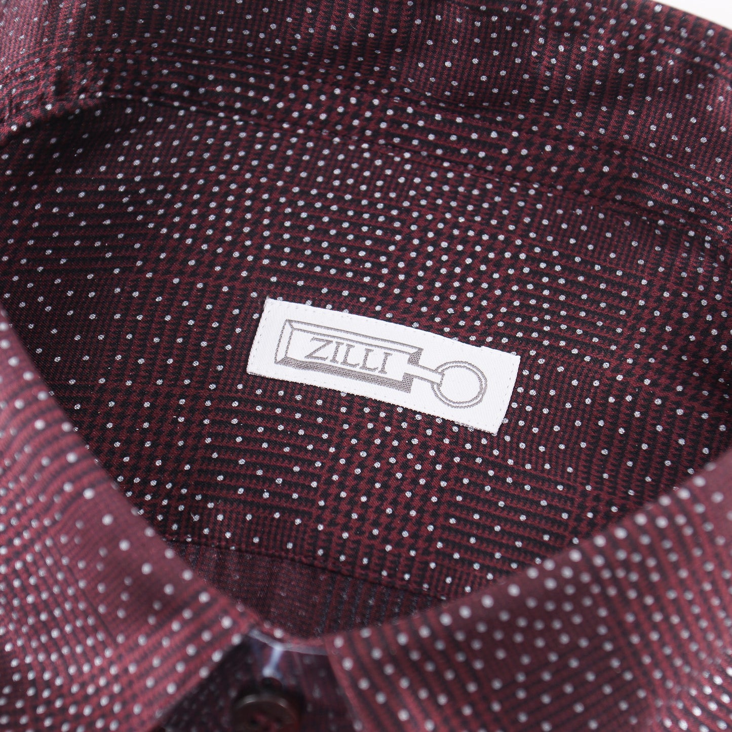 Zilli Silk Shirt in Burgundy Paisley Print - Top Shelf Apparel