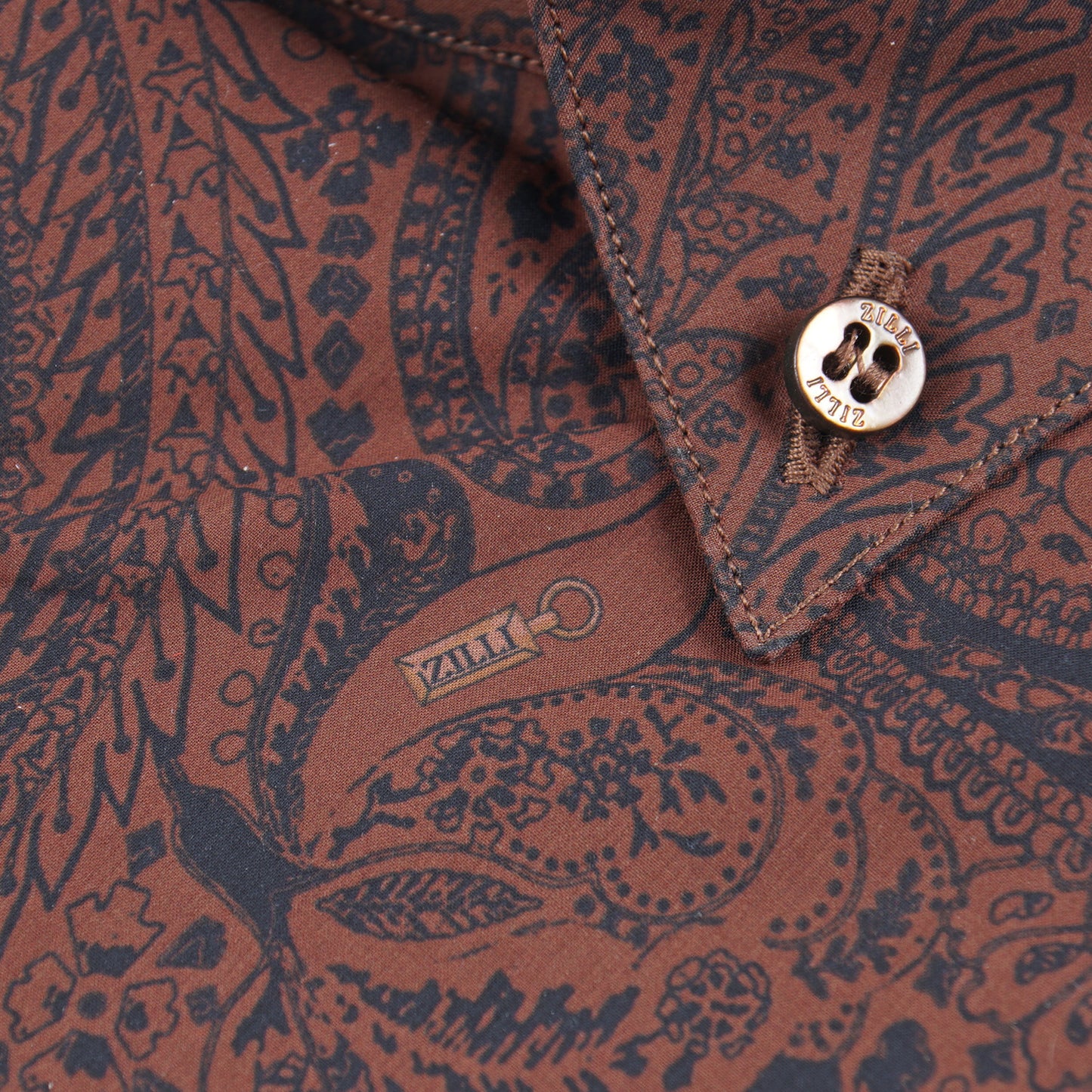 Zilli Cotton Shirt with Paisley Print - Top Shelf Apparel