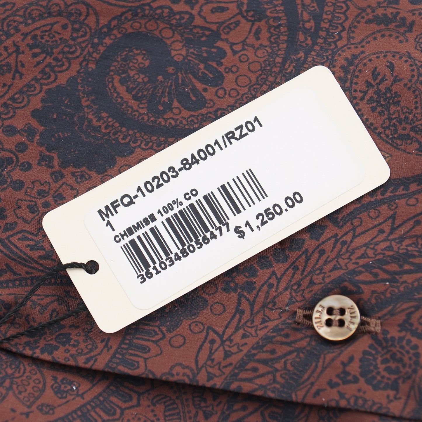 Zilli Cotton Shirt with Paisley Print - Top Shelf Apparel