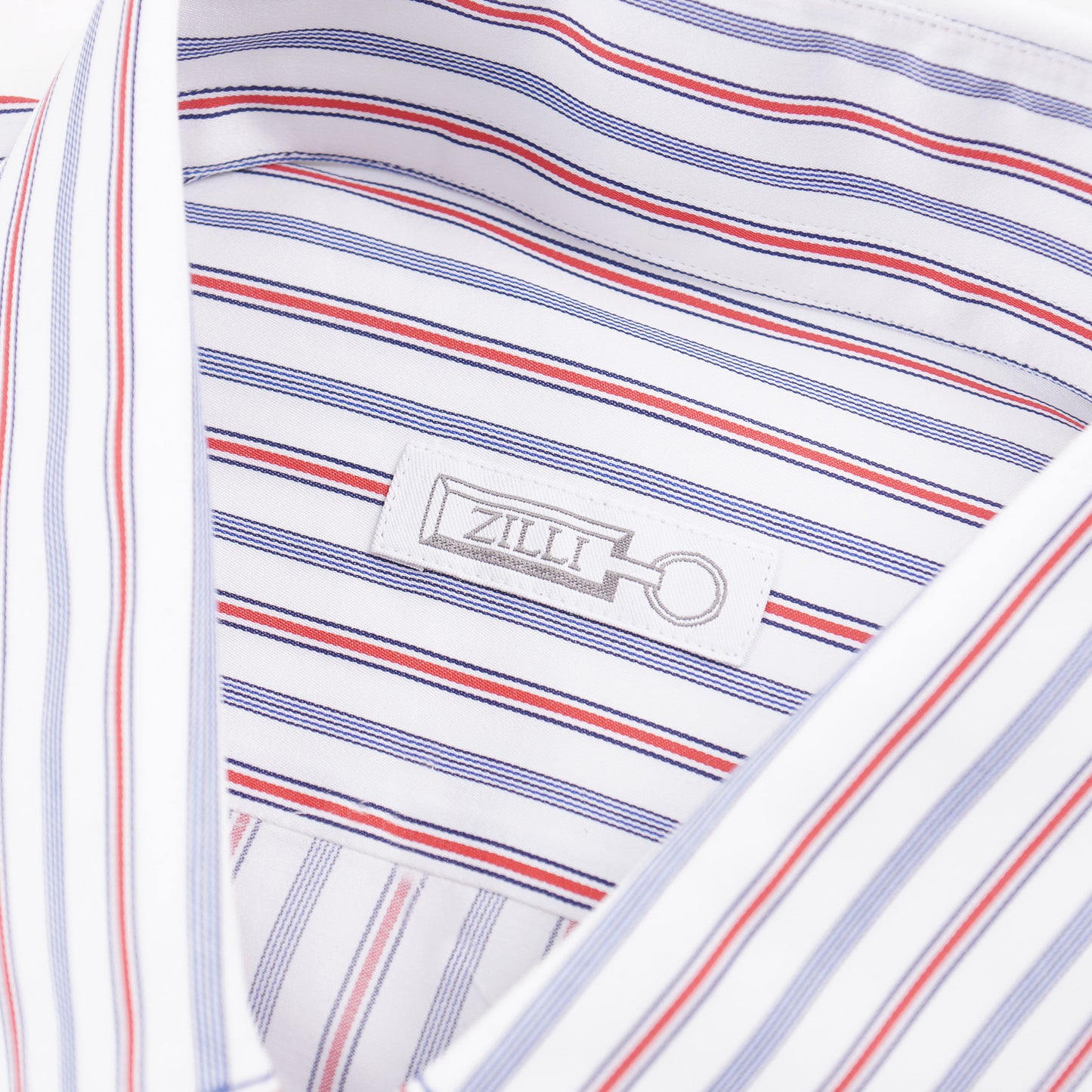 Zilli Striped Cotton Shirt with Triple Stitch - Top Shelf Apparel