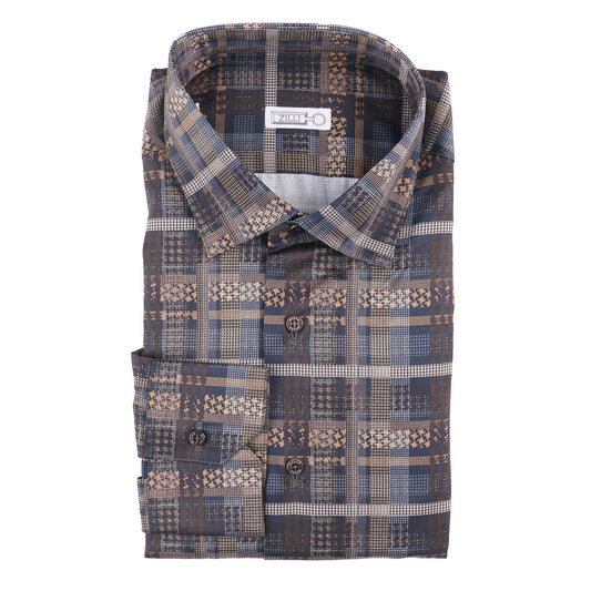 Zilli Cotton Shirt with Multi Check Print - Top Shelf Apparel