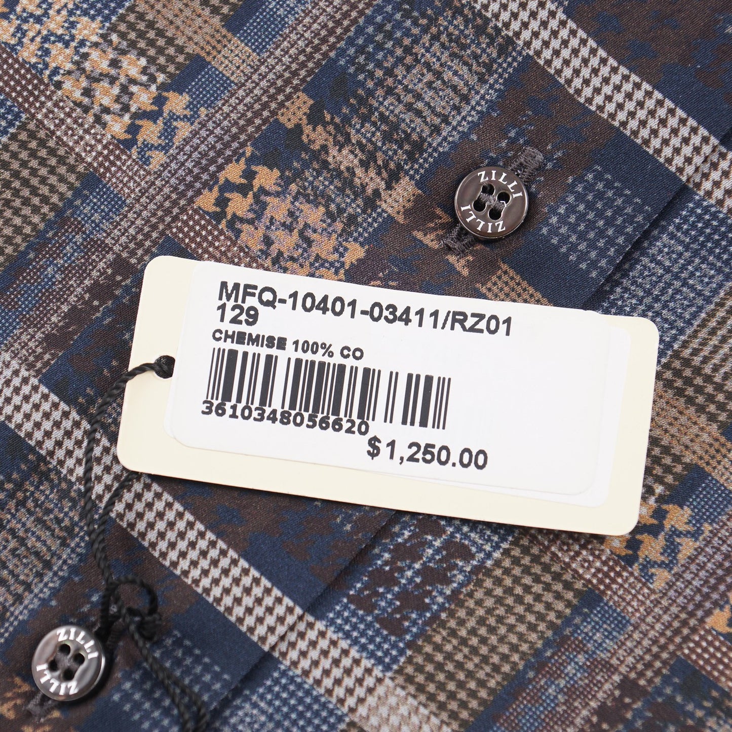 Zilli Cotton Shirt with Multi Check Print - Top Shelf Apparel