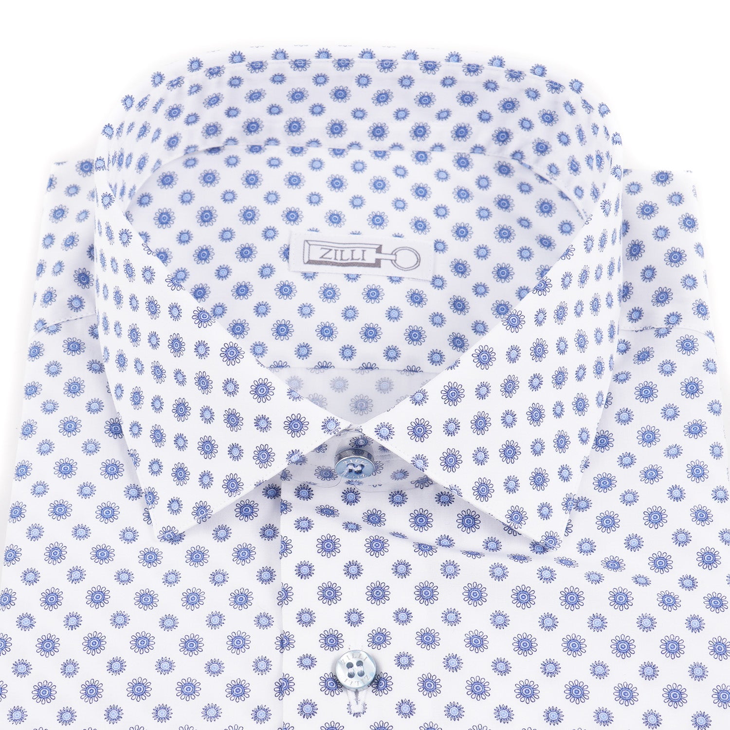 Zilli Cotton Shirt with Floral Medallion Print - Top Shelf Apparel