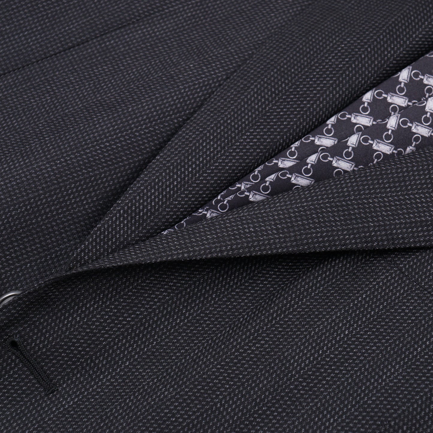 Zilli Herringbone Wool and Silk Suit - Top Shelf Apparel
