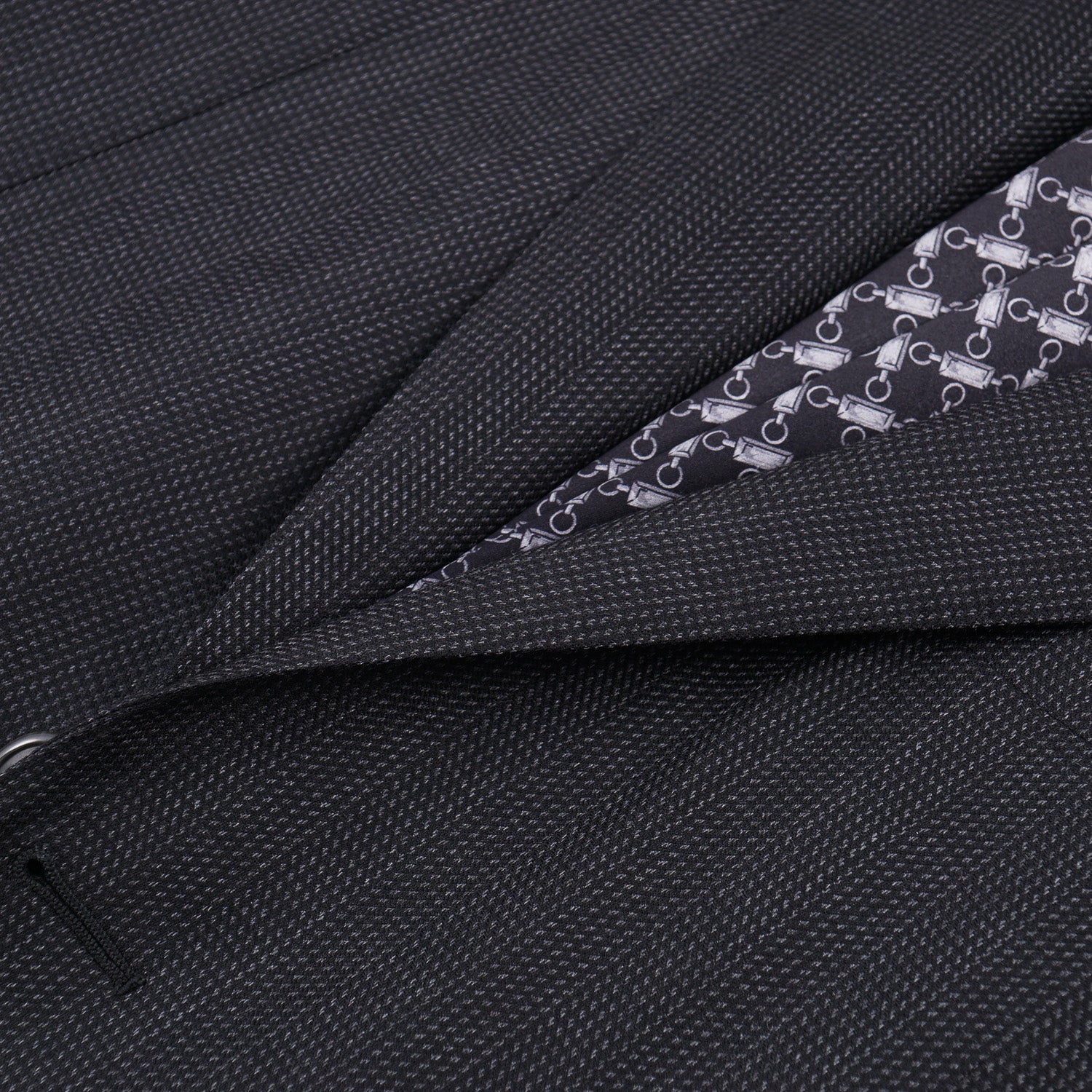 Zilli Herringbone Wool and Silk Suit - Top Shelf Apparel