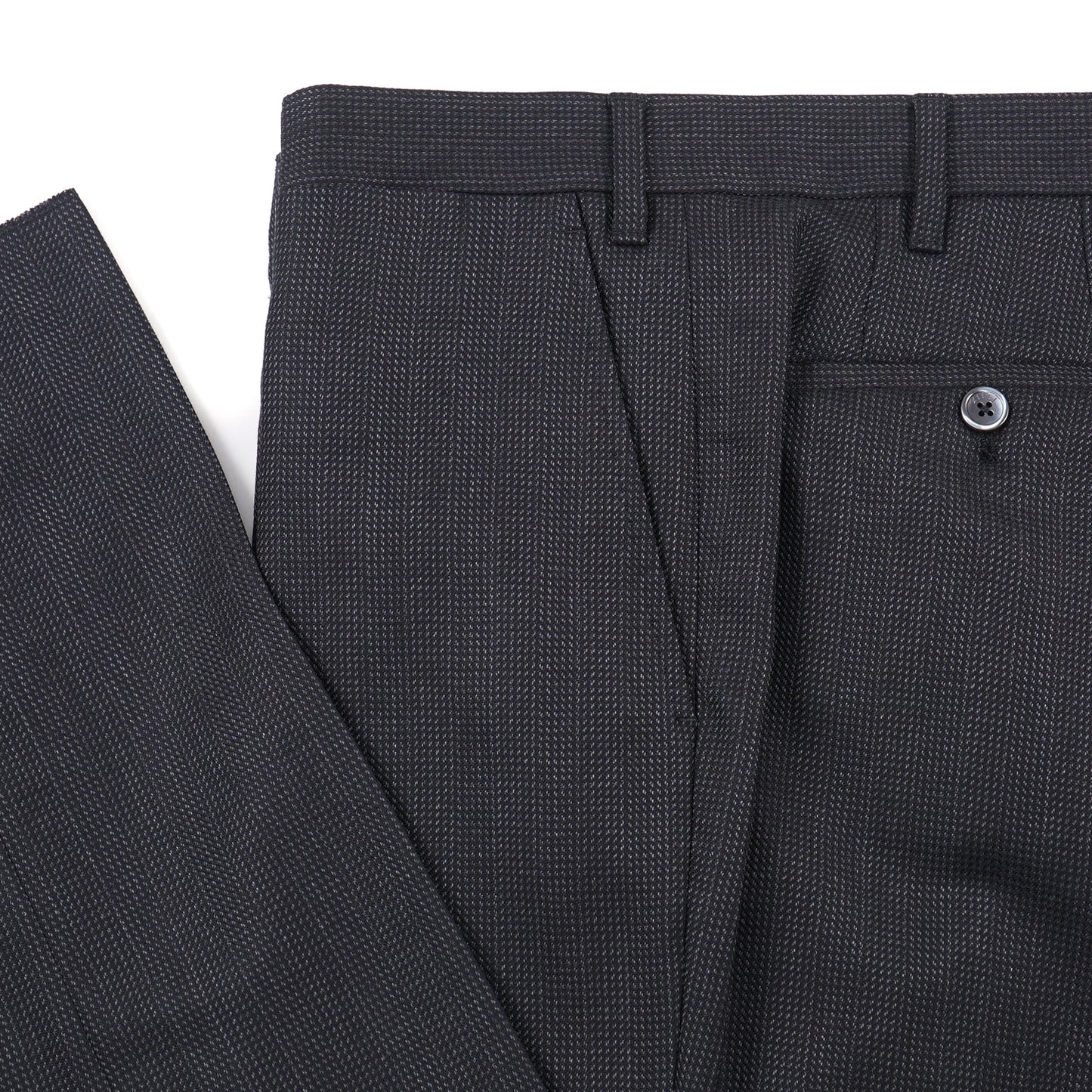 Zilli Herringbone Wool and Silk Suit - Top Shelf Apparel