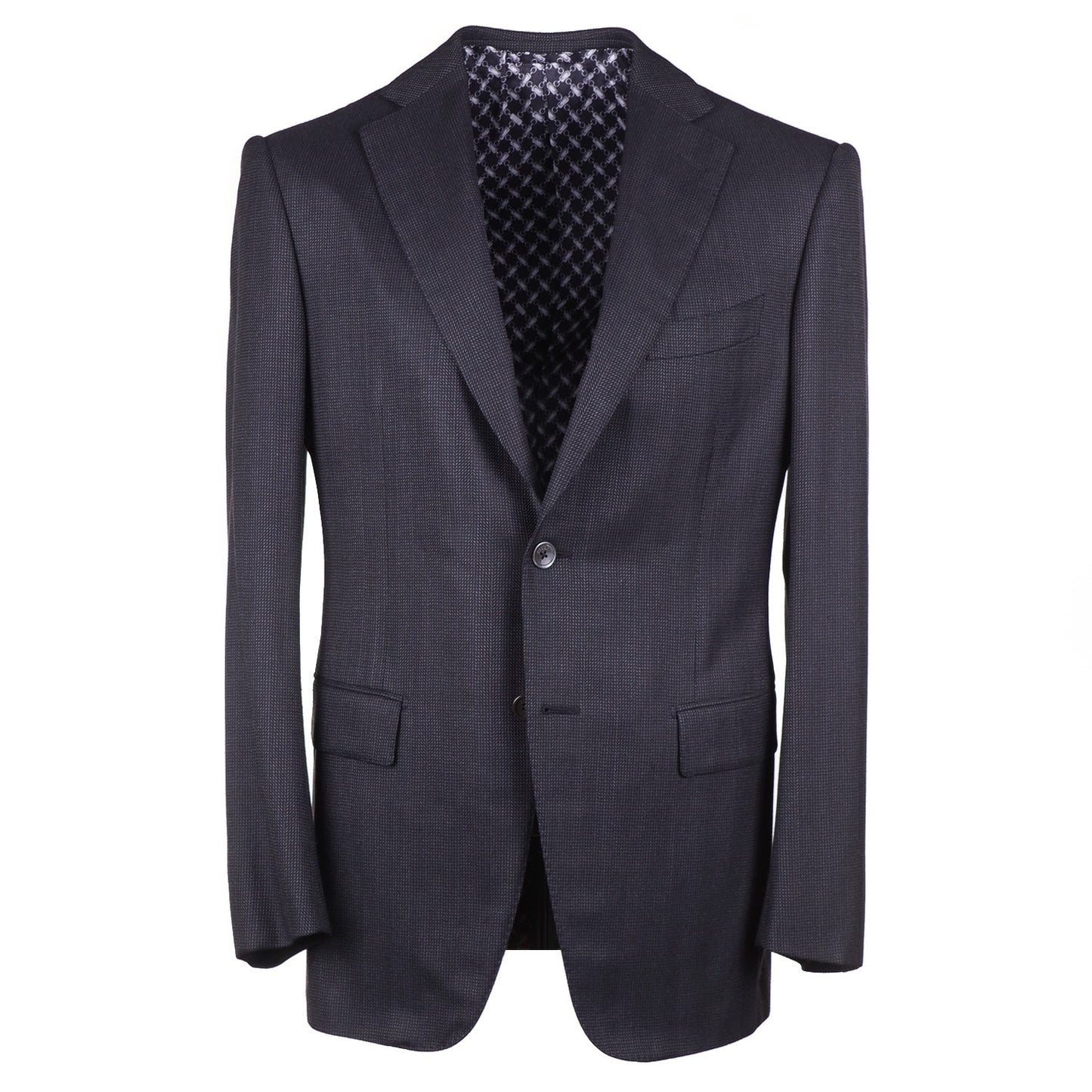 Zilli Herringbone Wool and Silk Suit - Top Shelf Apparel