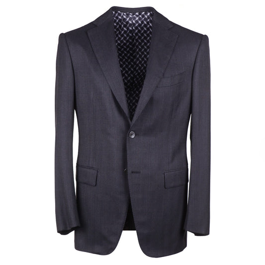 Zilli Herringbone Wool and Silk Suit - Top Shelf Apparel