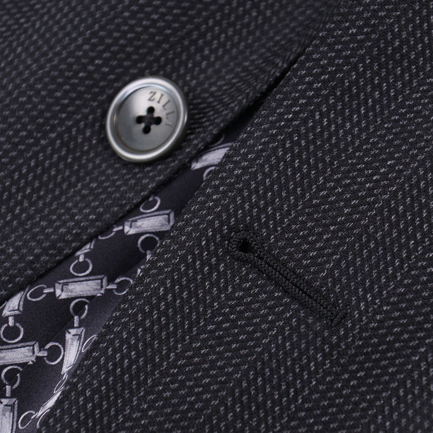 Zilli Herringbone Wool and Silk Suit - Top Shelf Apparel