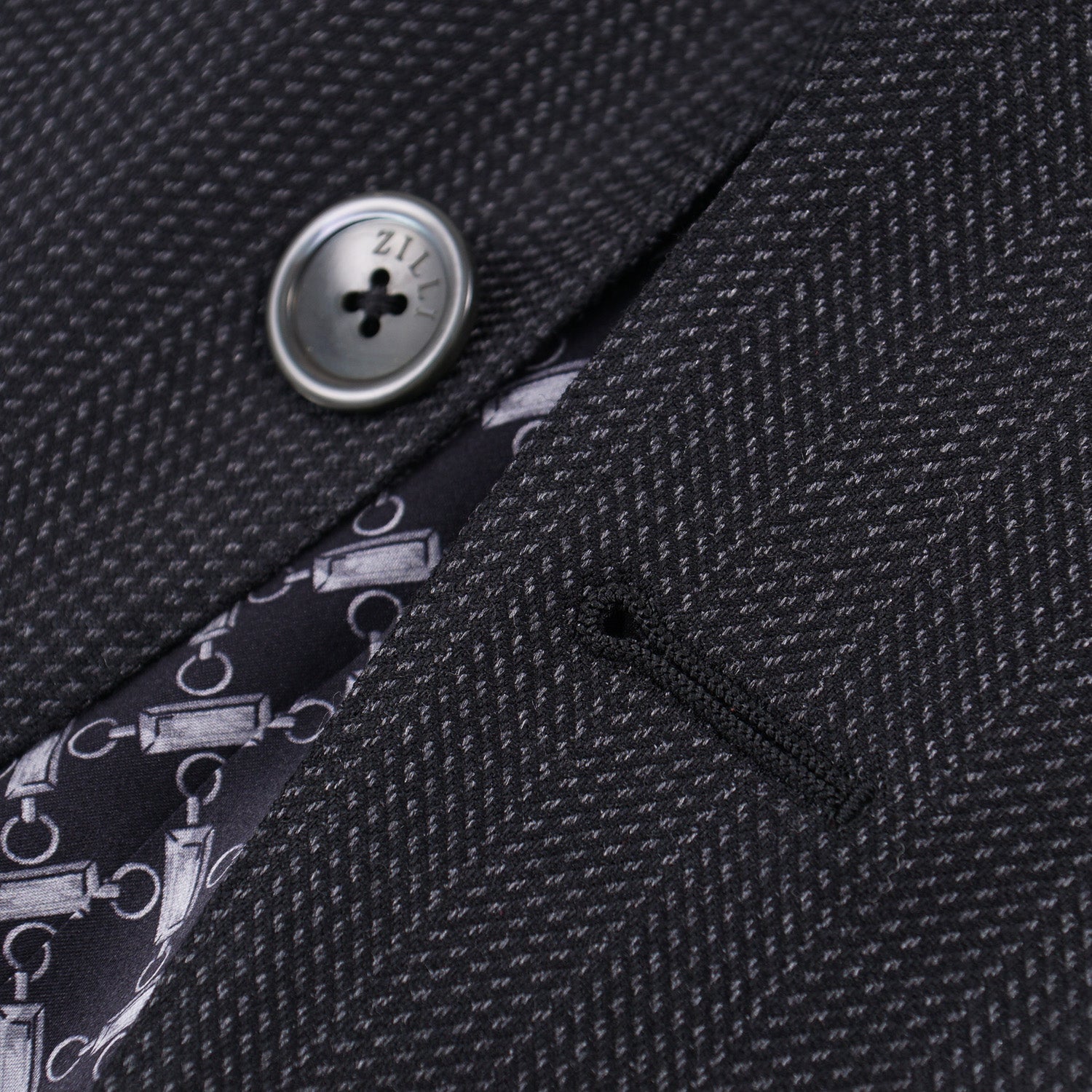 Zilli Herringbone Wool and Silk Suit - Top Shelf Apparel