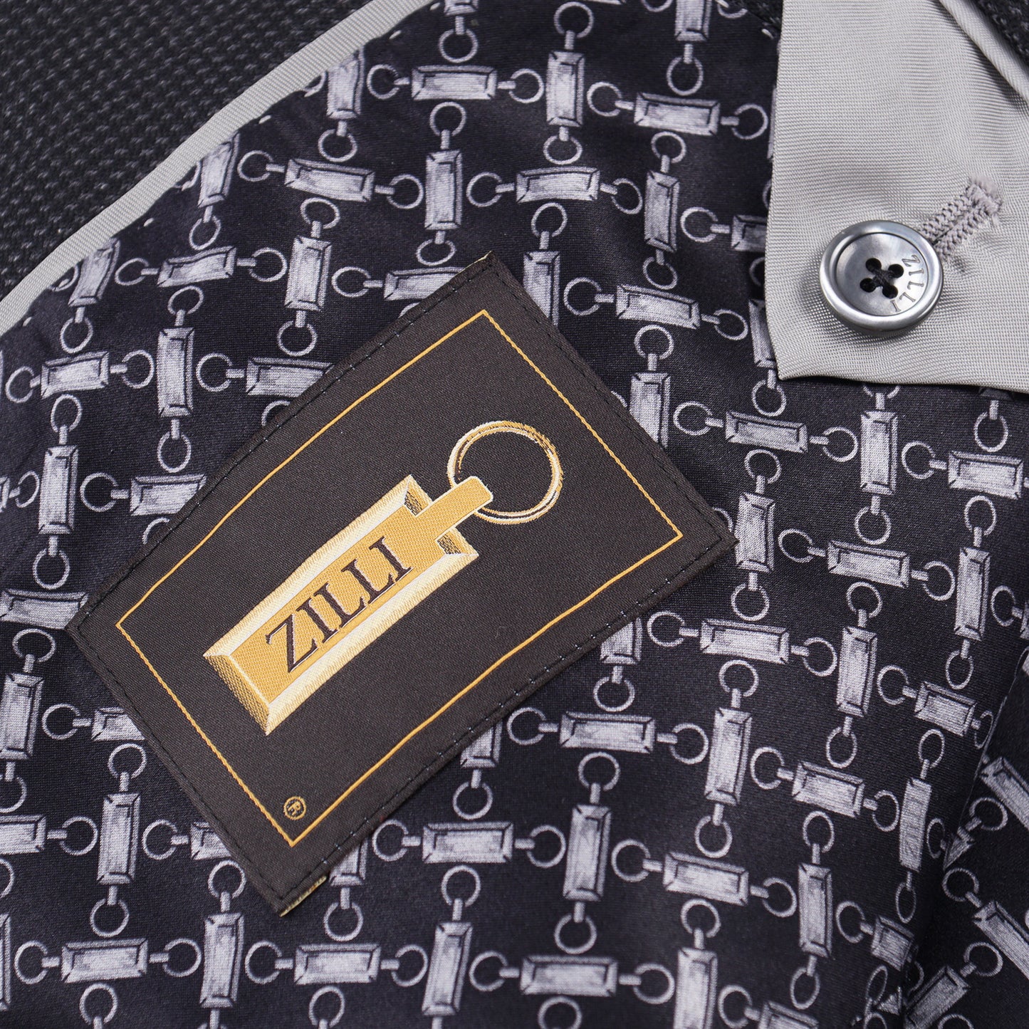Zilli Herringbone Wool and Silk Suit - Top Shelf Apparel