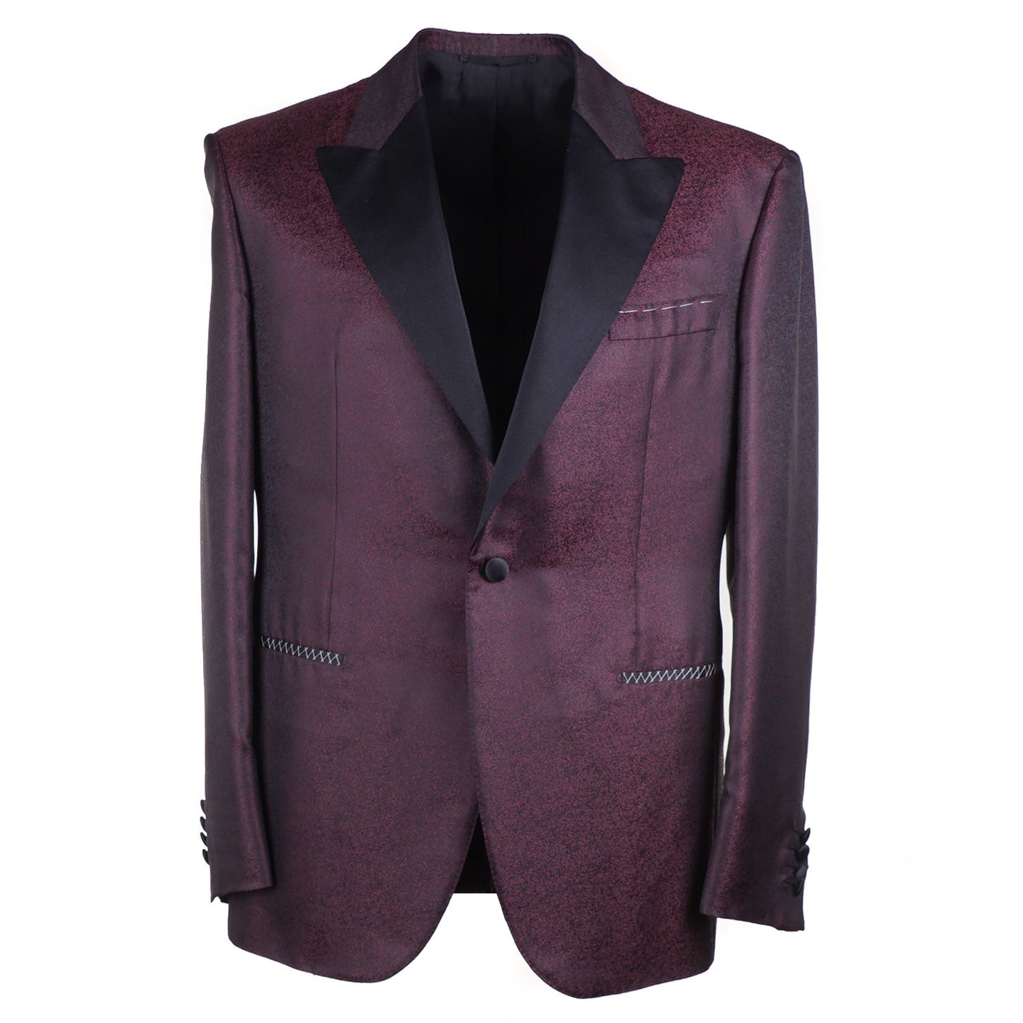 Zilli Patterned Tuxedo with Peak Lapels - Top Shelf Apparel