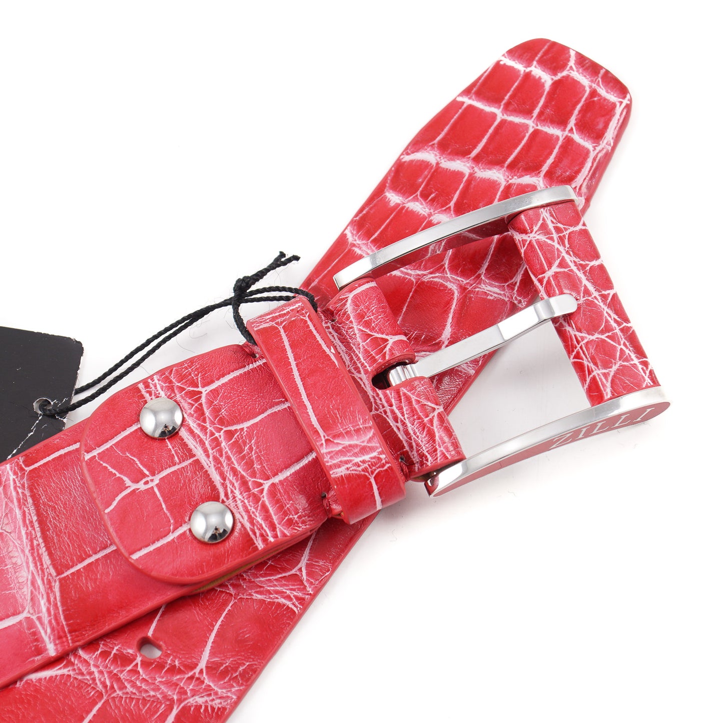 Zilli Belt in Pink Crocodile - Top Shelf Apparel