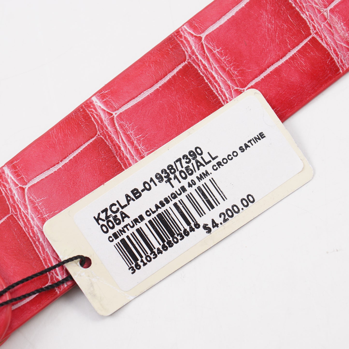 Zilli Belt in Pink Crocodile - Top Shelf Apparel