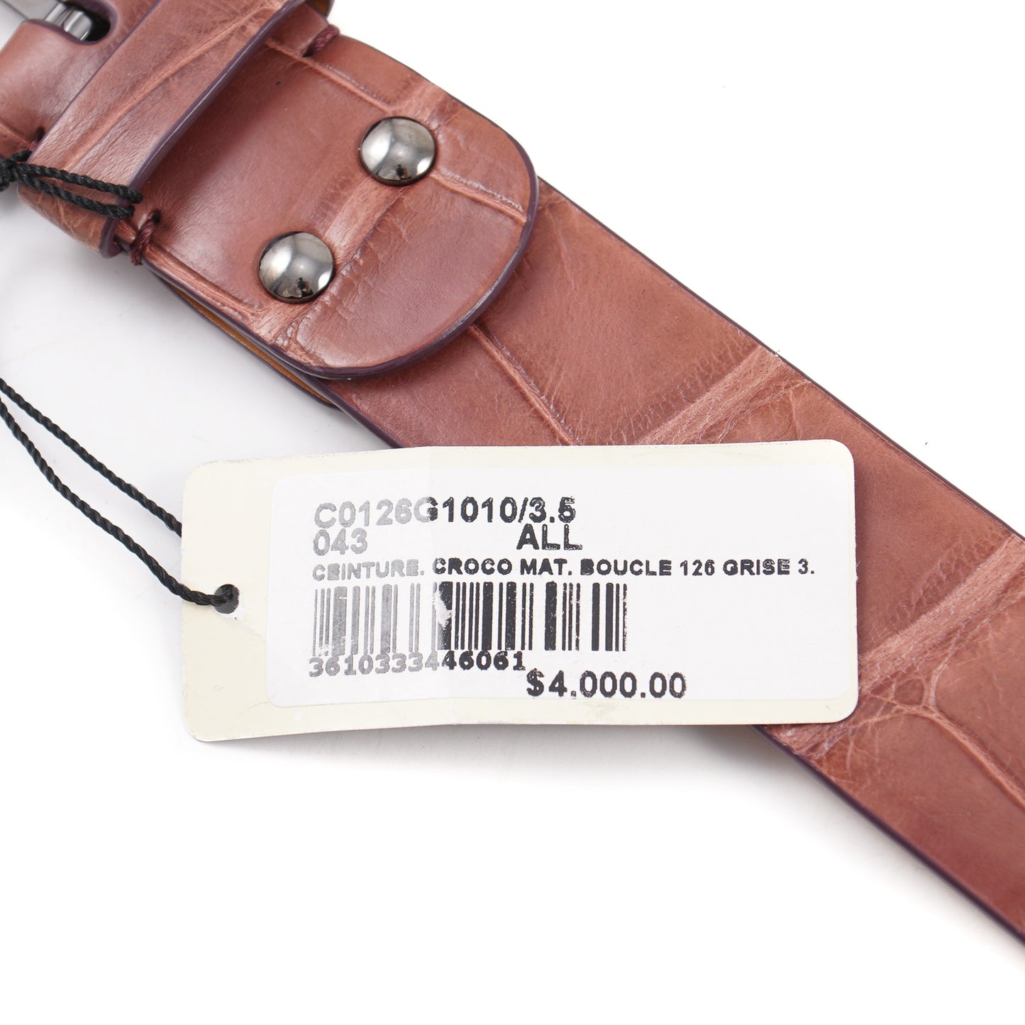 Zilli Belt in Burgundy Crocodile - Top Shelf Apparel