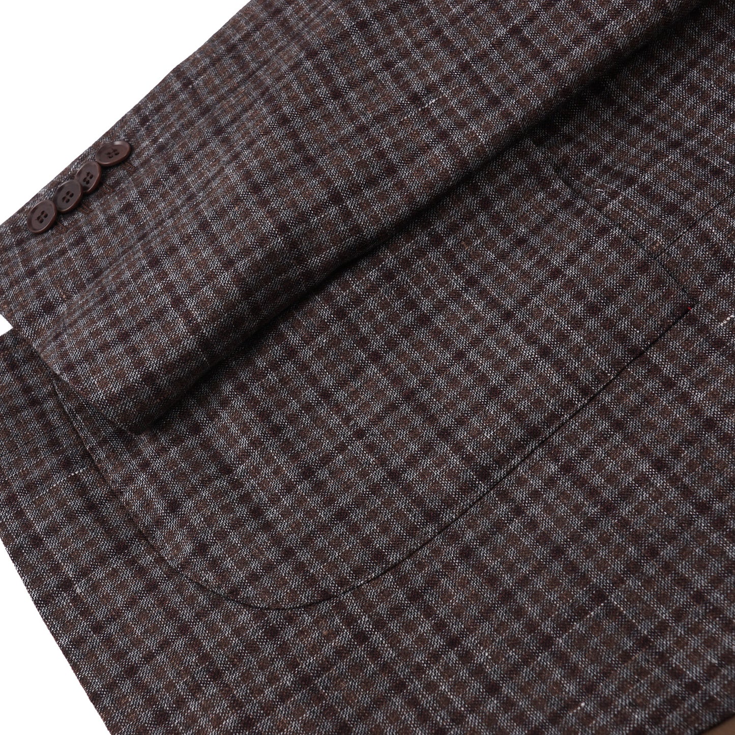 Isaia Layered Check Wool-Silk-Linen Sport Coat - Top Shelf Apparel