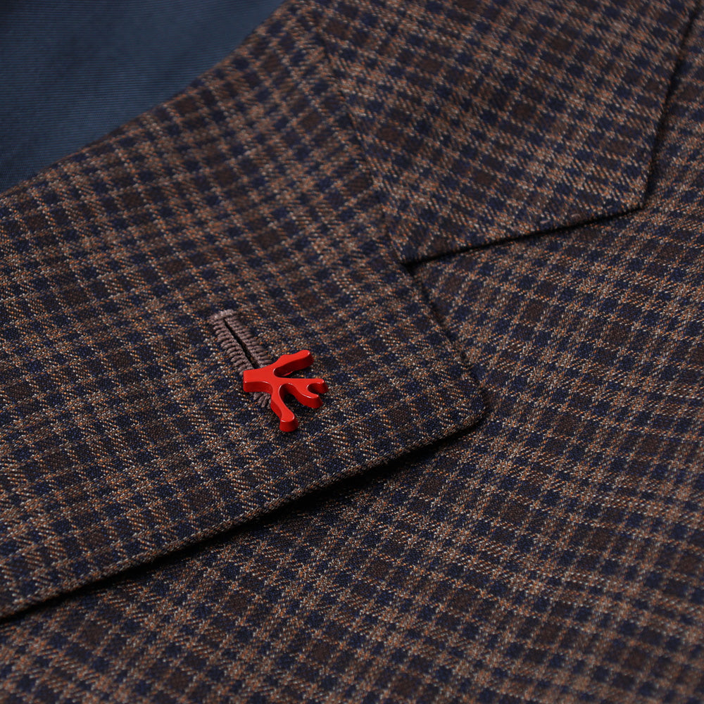 Isaia Layered Check Super 140s Wool Suit - Top Shelf Apparel