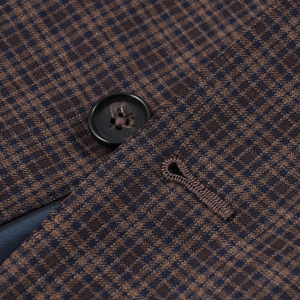 Isaia Layered Check Super 140s Wool Suit - Top Shelf Apparel