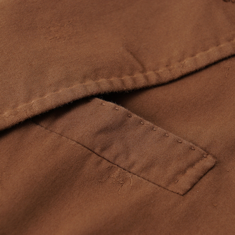 Roda Cocoa Brown Patterned Cotton Suit - Top Shelf Apparel