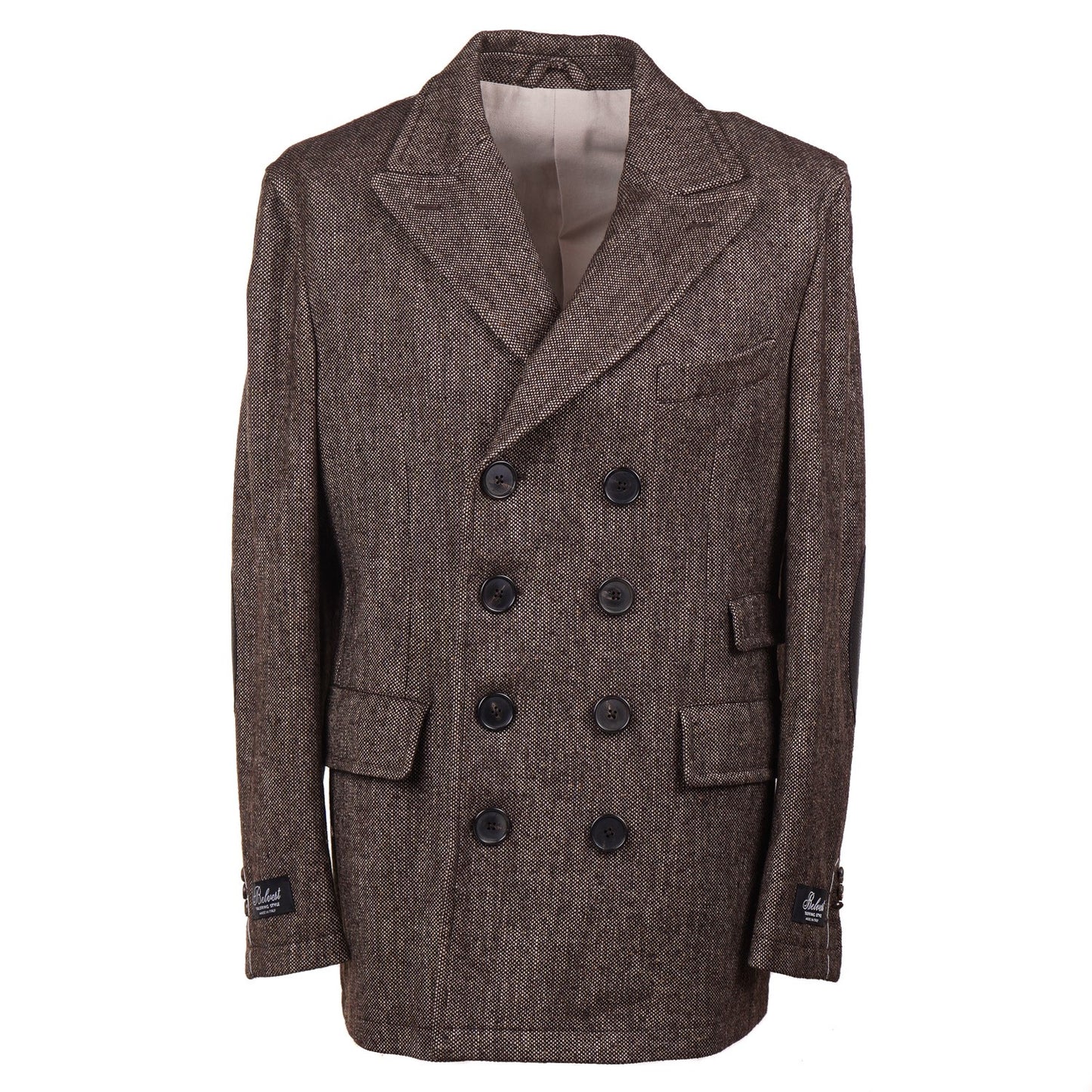 Belvest Donegal Tweed Wool Pea Coat - Top Shelf Apparel