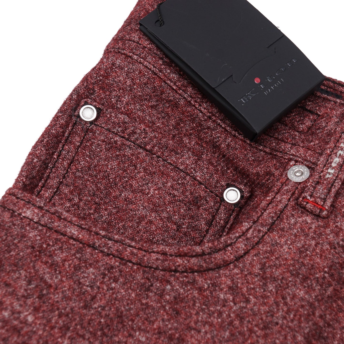 Kiton Slim Fit Five-Pocket Melange Wool Pants - Top Shelf Apparel