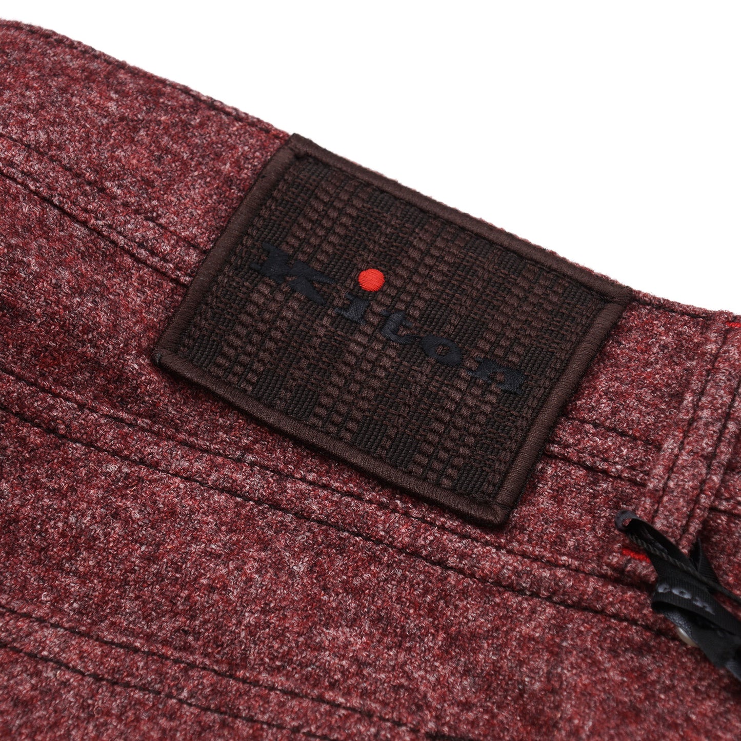 Kiton Slim Fit Five-Pocket Melange Wool Pants - Top Shelf Apparel