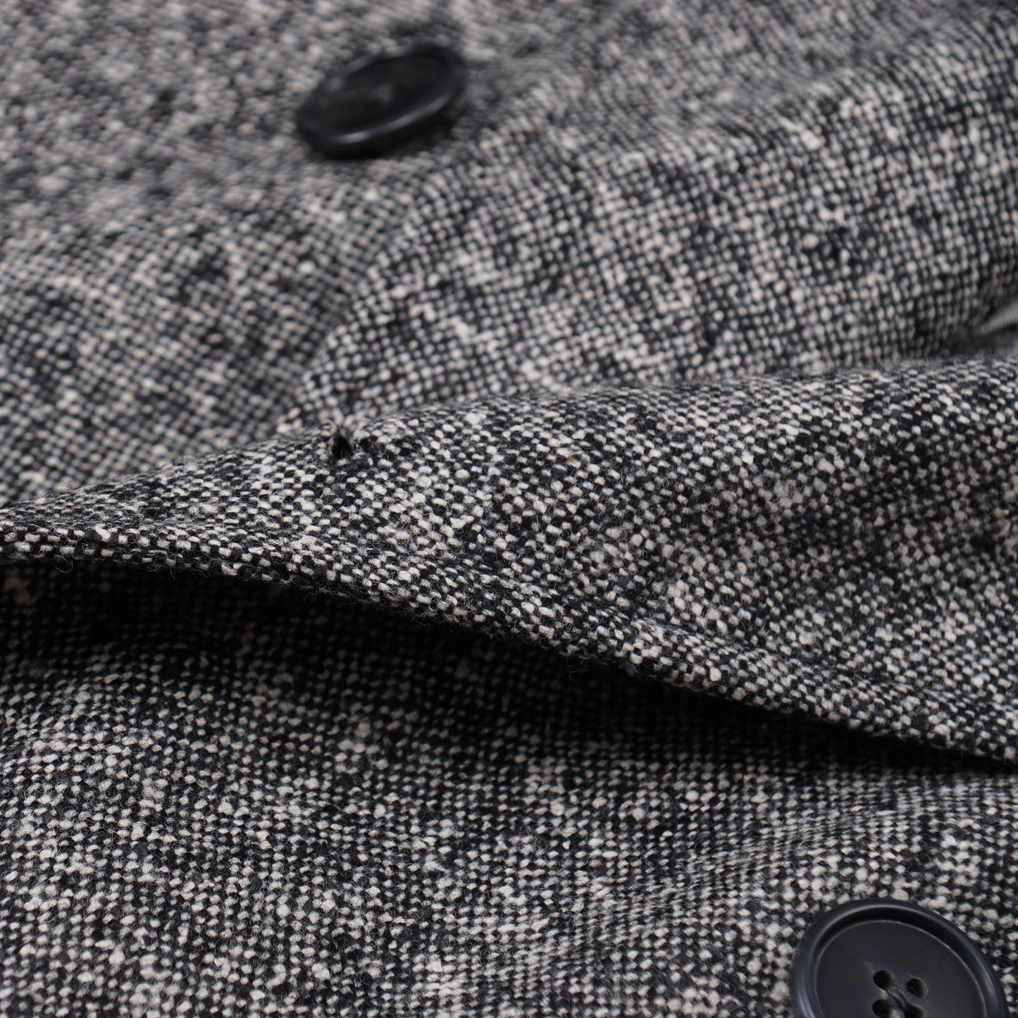Belvest Donegal Tweed Wool-Silk Pea Coat - Top Shelf Apparel