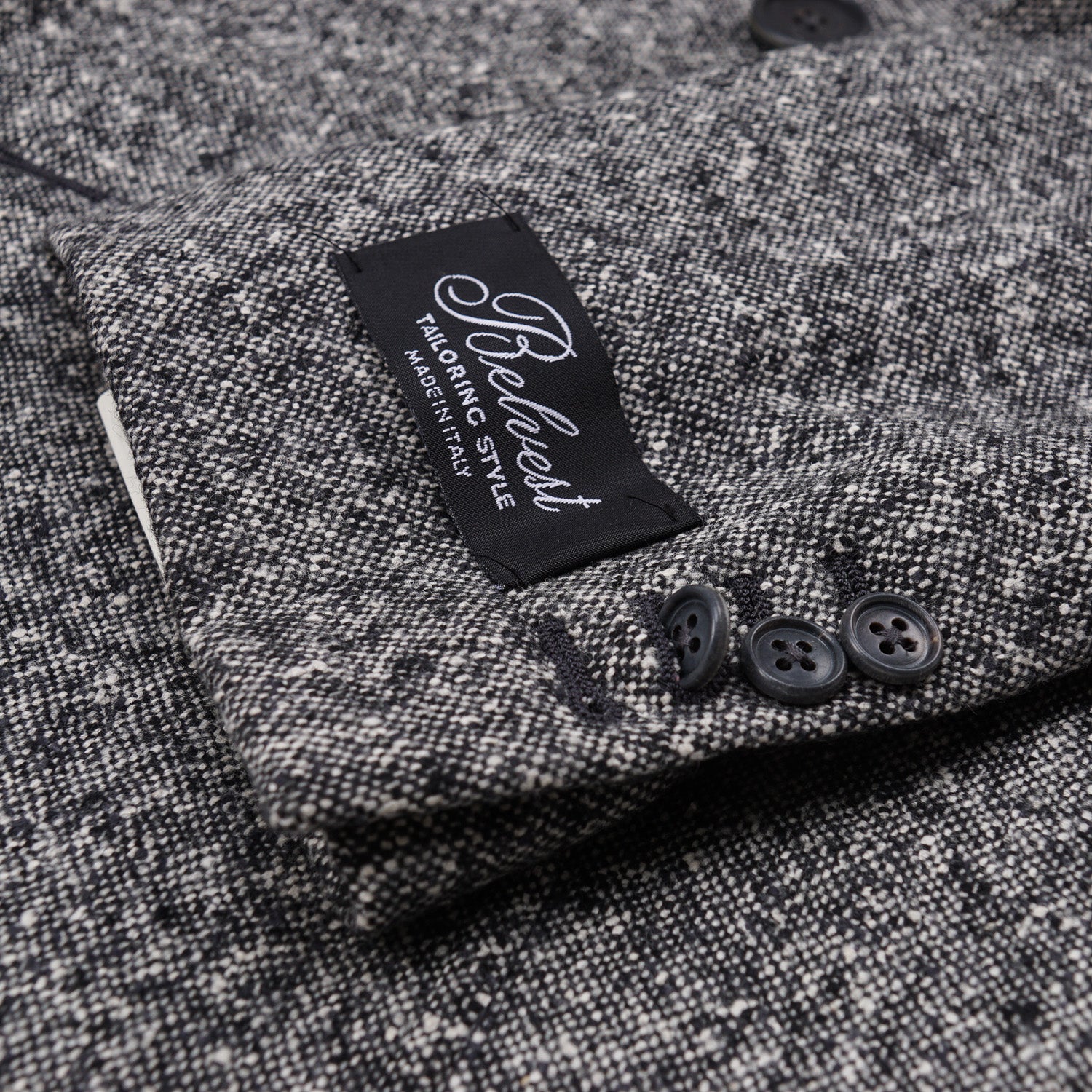 Belvest Donegal Tweed Wool-Silk Pea Coat - Top Shelf Apparel