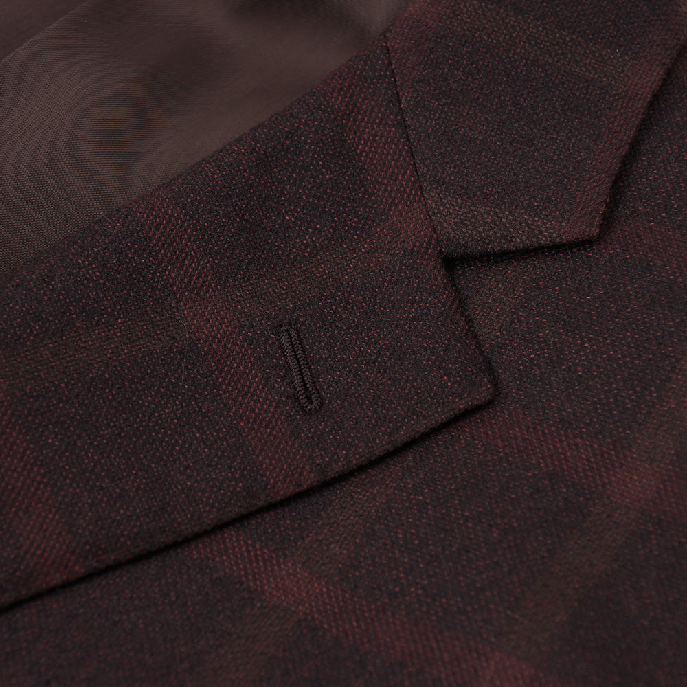 Belvest Burgundy Check Wool Sport Coat - Top Shelf Apparel