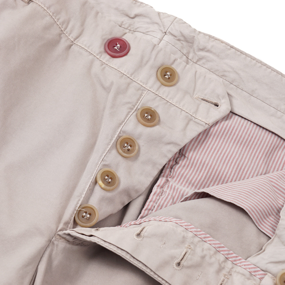 Brunello Cucinelli Button-Fly Cotton Pants - Top Shelf Apparel