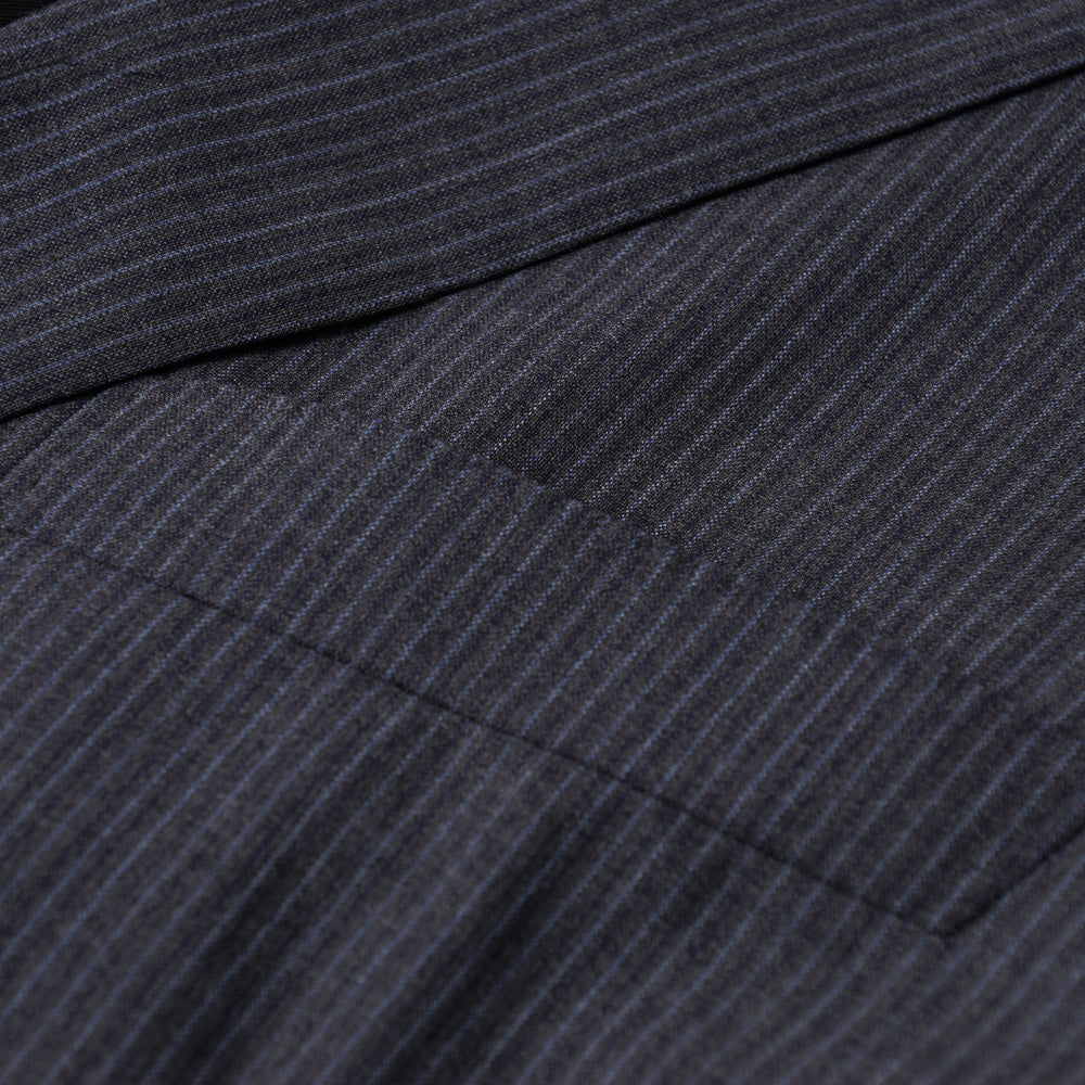 Belvest Gray Stripe Super 130s Suit - Top Shelf Apparel